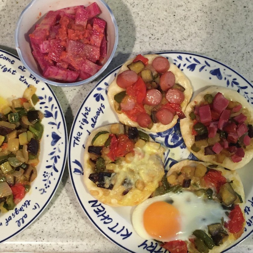 ピスト（スペイン風ラタトゥーユ）とピザ by mashstar 【クックパッド】 簡単おいしいみんなのレシピが363万品