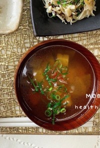 豆腐と生姜の和風スープ