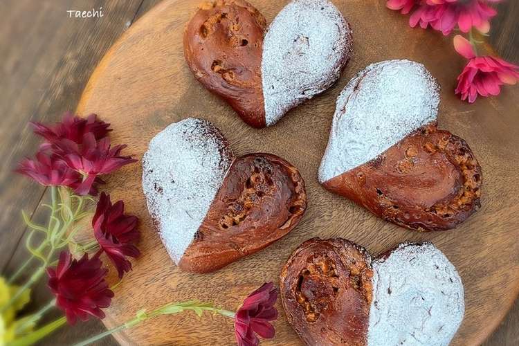 ハートを鷲掴みsweetバレンタインパン レシピ 作り方 By Taechi309 クックパッド 簡単おいしいみんなのレシピが367万品