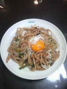 筑前煮で うどん?!