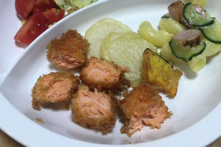 2歳ごはん サーモンフライ レシピ 作り方 By のっぽの子 クックパッド 簡単おいしいみんなのレシピが376万品