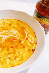 酸姜醤(サンジャンジャン)の卵スープ