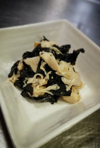 韓国海苔と鶏ササミの山葵醤油！