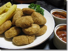 雑穀:ヒエのチキンナゲット風