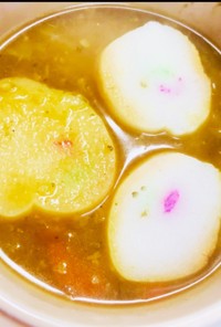 伝統のかんぜ麩を使ったスープカレー