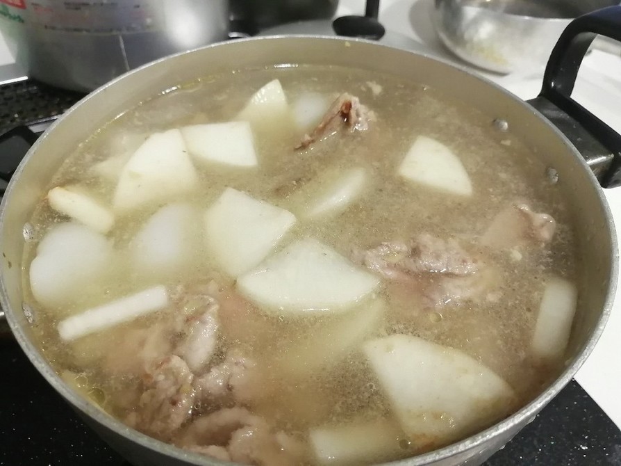 ★姜葱醤で作る★柔らかお肉と大根の煮物の画像