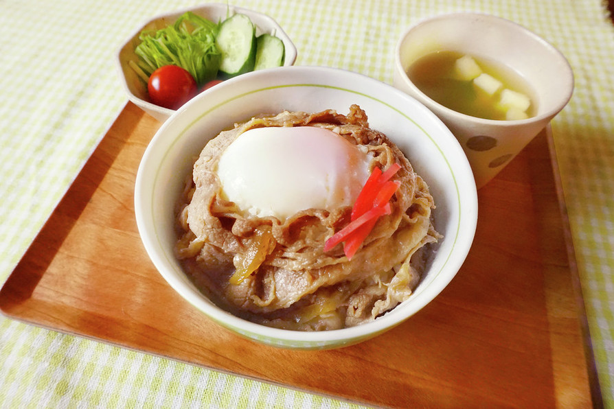 すき焼きで余ったお肉でリメイク牛丼！の画像