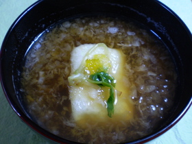 揚げ餅のおろし椀