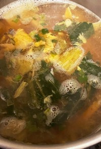 メンマとさばの中華スープ