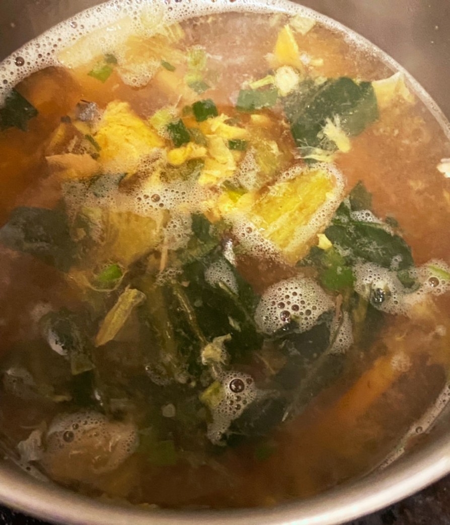 メンマとさばの中華スープの画像