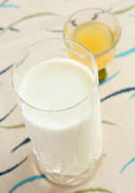 かぼすミルク（ハチミツ入り）の画像