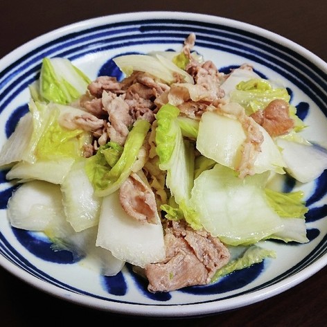簡単【材料３つ】豚肉、白菜が美味しい！！