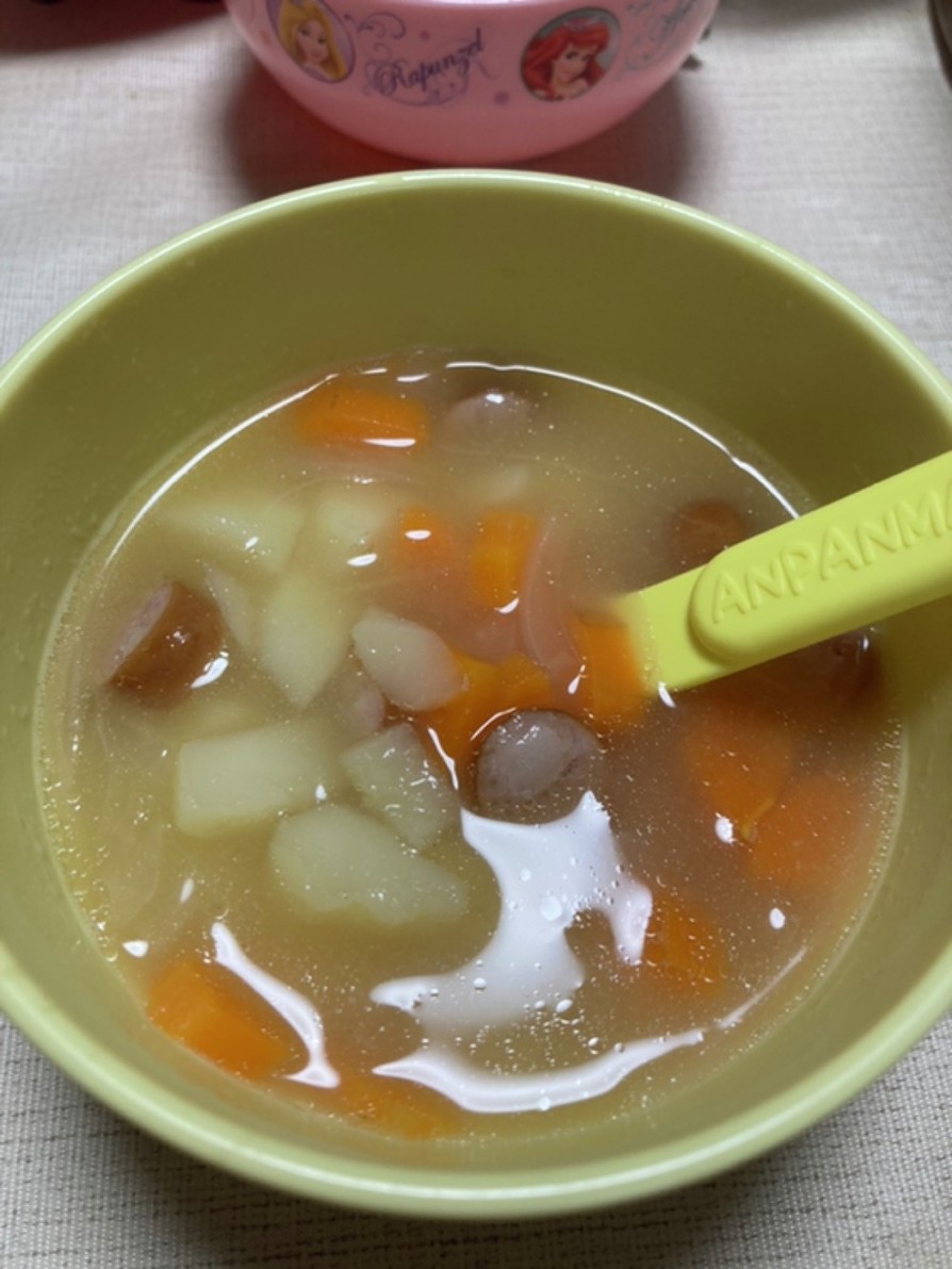 味噌汁レシピ  ジャガイモ ウィンナーの画像