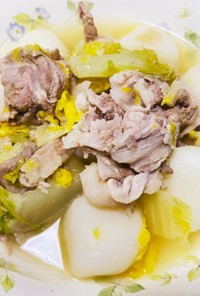 【簡単】豚バラと白菜とコンニャクの蒸し物