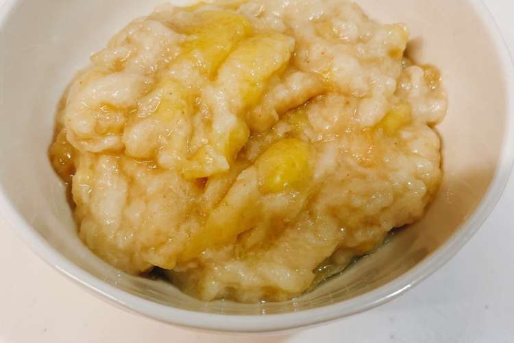 離乳食初期 バナナときな粉のパン粥 レシピ 作り方 By 二児のズボラママ クックパッド 簡単おいしいみんなのレシピが376万品