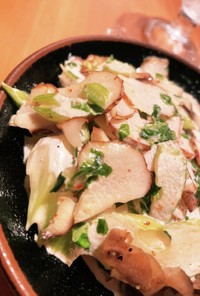セロリと菊芋の中華サラダ(ヒハツ入り)