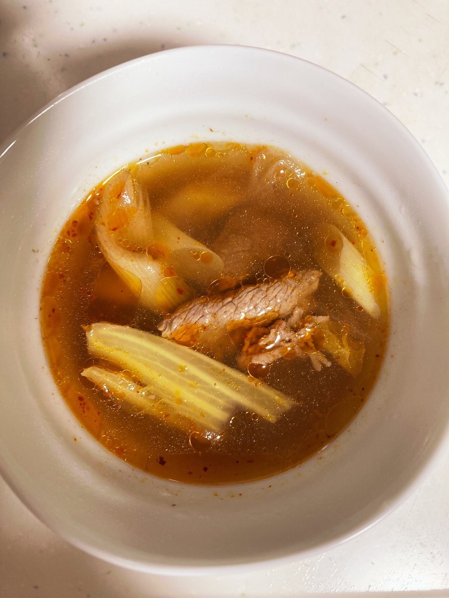 スープ　台湾式牛肉湯の画像