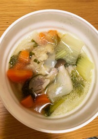 父直伝✨鶏肉と野菜のスープ。