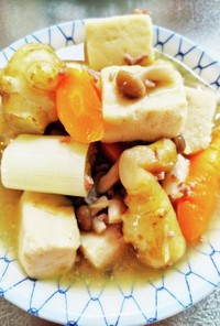 時短!！菊芋と高野豆腐のうま煮