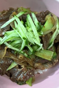 手早く焼肉丼