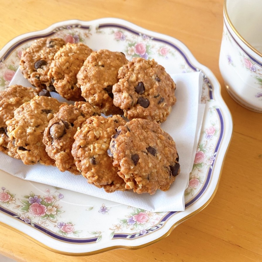 全粒オートミールクッキーのレシピ