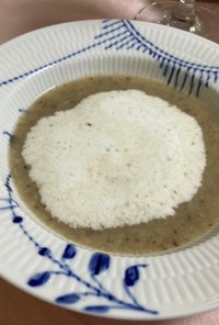 濃厚☆椎茸のスープ！カプチーノ仕立て