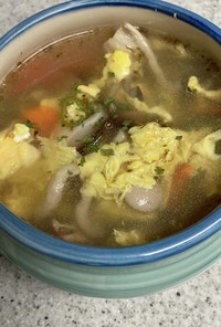たまごと野菜の簡単スープ