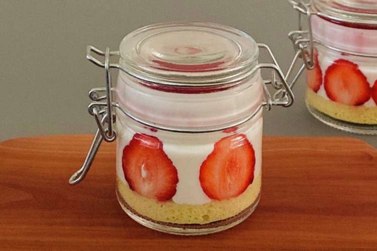 簡単 ヘルシー 苺のショートケーキ瓶 レシピ 作り方 By クックpk8uqe クックパッド 簡単おいしいみんなのレシピが373万品