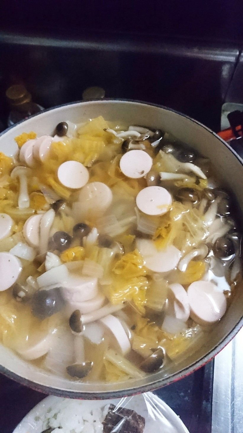 魚肉ソーセージの食べるスープよの画像
