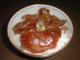 お刺身丼とおさしみ茶漬け