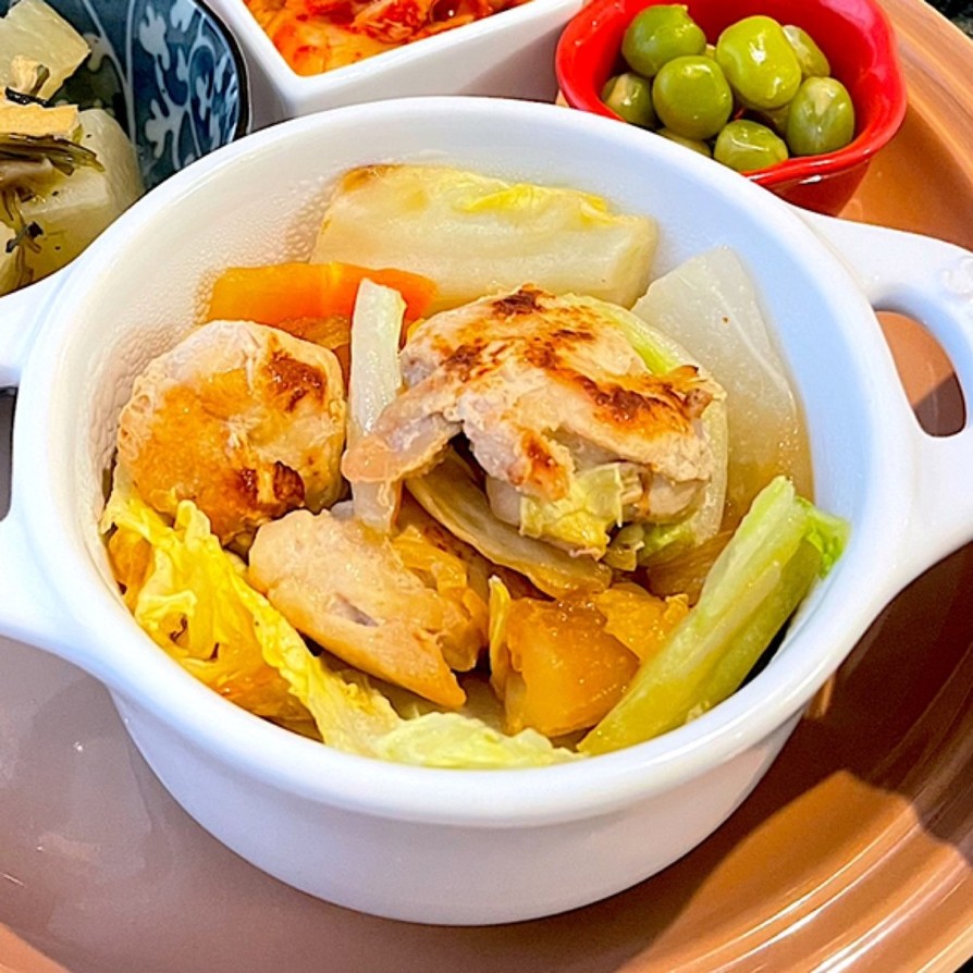 鶏モモと野菜　麺つゆ生姜炒めの画像