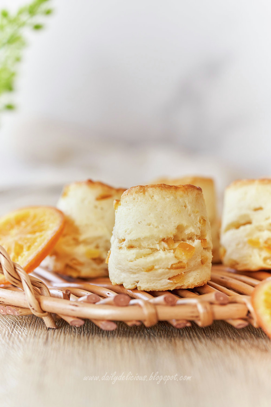 チェリーオレンジスコーンのレシピ