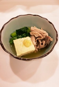 ❁塩豚と小松菜の煮浸し❁