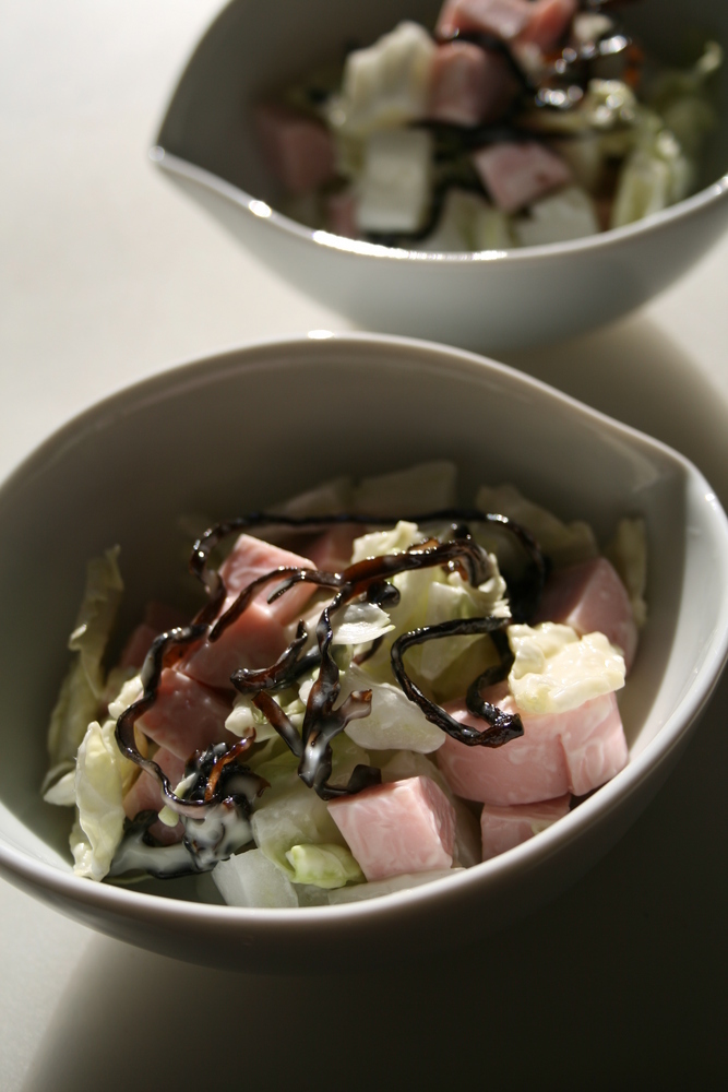 おさかなのソーセージと白菜の和風サラダの画像