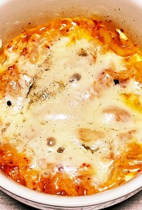 豆腐キムチチーズグラタン
