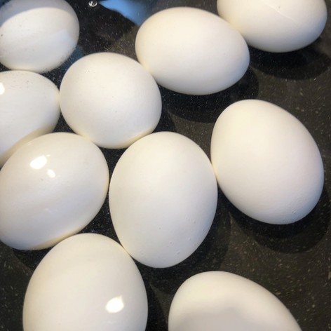 白出汁の味付け半熟茹で卵
