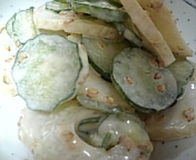 ◆簡単!!ちくわときゅうりのマヨ醤油あえ