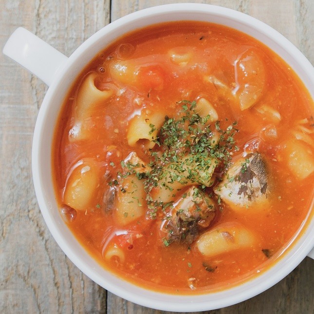 サバ缶トマトスープの画像