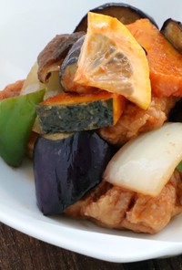 滋賀県産野菜と鶏もも肉の南蛮漬け
