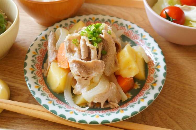 レンジでお手軽 塩肉じゃが レシピ 作り方 By クックv9evpc クックパッド 簡単おいしいみんなのレシピが367万品