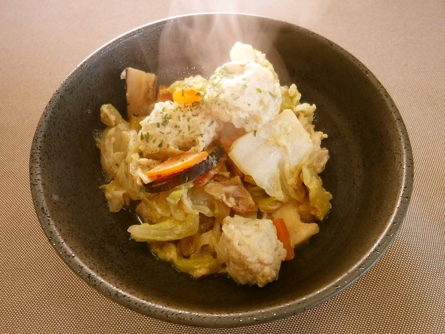 白菜と鶏肉団子のクリーム煮の画像