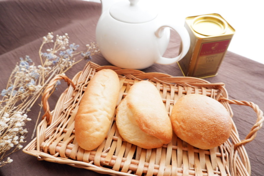 自家製酵母のパン：基本のバンズパンの画像