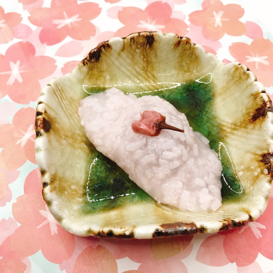 【病院】嚥下調整食桜餅風ゼリー【おやつ】の画像