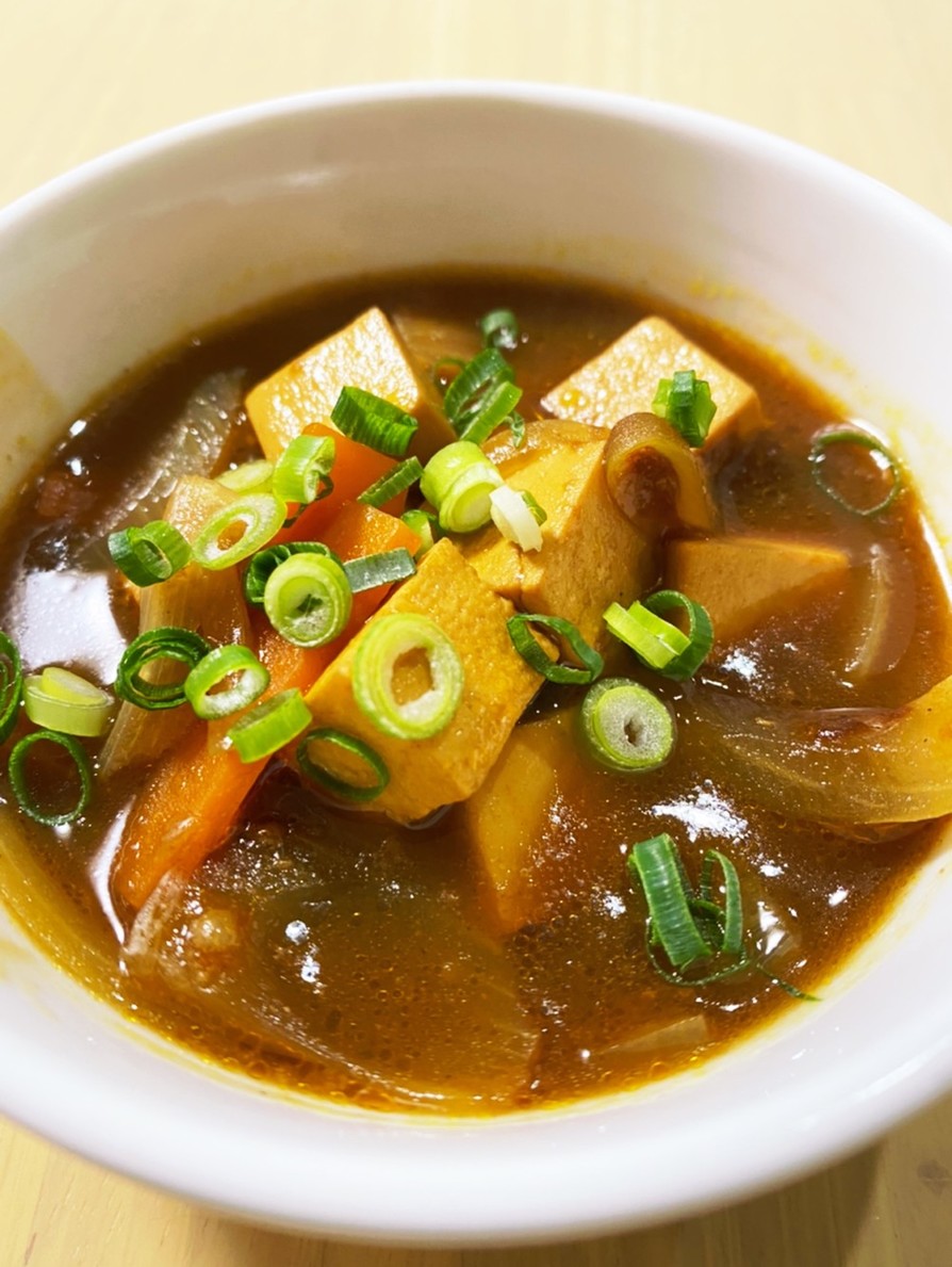 簡単！豆腐と玉葱のスープカレーの画像