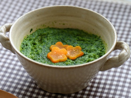 栄養満点‼小松菜たっぷりグリーン茶碗蒸しの画像