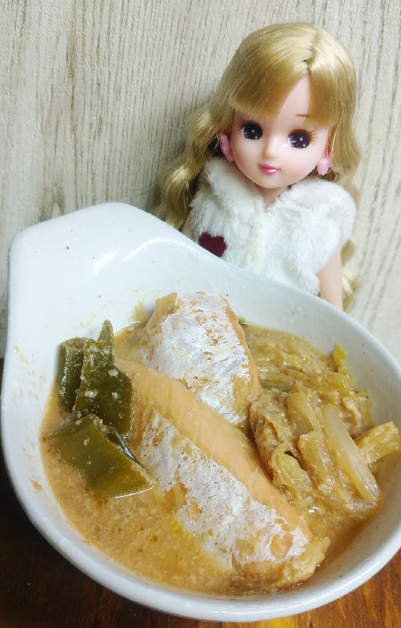 リカちゃん♡サーモンハラスと熟成粕で粕鍋の画像