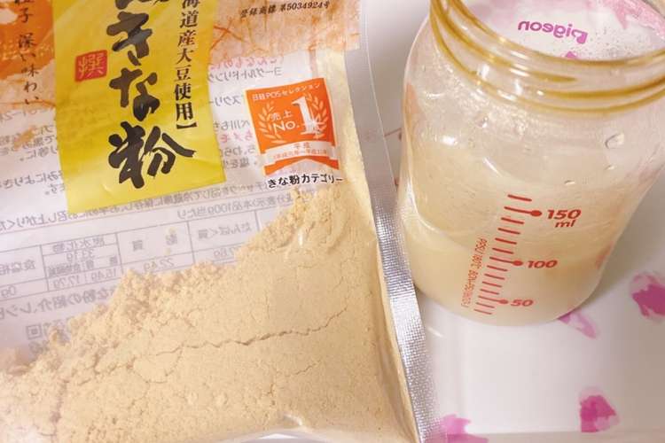 ミルク 哺乳瓶拒否 きな粉ミルク試して レシピ 作り方 By しょこたん クックパッド 簡単おいしいみんなのレシピが370万品