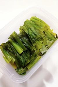 小松菜の茎の漬け物