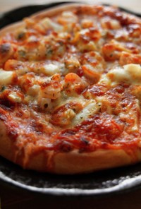 【お家で簡単】コスパ最強シーフードピザ