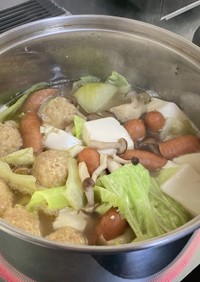 野菜と肉団子鍋!(^^)!